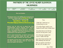 Tablet Screenshot of joycekilmerslickrock.org